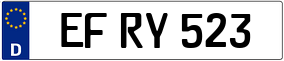 Trailer License Plate